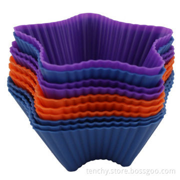 Star Shape Mini Cake Molds, Cools Quickly and Easy-to-clean, Any Colors Available